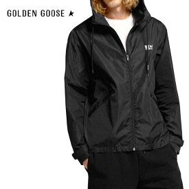 Golden Goose ゴールデングース DARIS スターロゴ ウィンドブレーカー GMP01032 黒 ナイロンジャケット メンズ