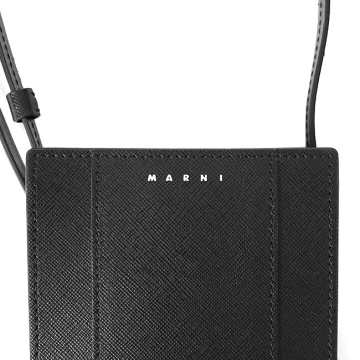楽天市場】MARNI マルニ サフィアーノレザー ミニロゴ ショルダー 