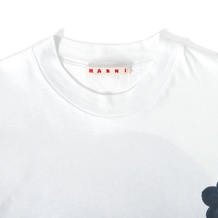 楽天市場】MARNI マルニ ブラックデイジー ロゴTシャツ 