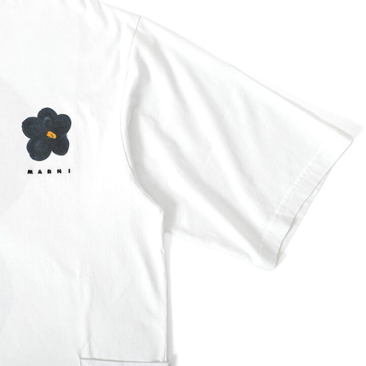 楽天市場】MARNI マルニ ブラックデイジー ロゴTシャツ 