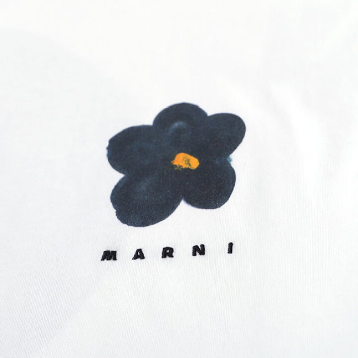 楽天市場】MARNI マルニ ブラックデイジー ロゴTシャツ  