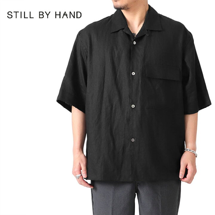 楽天市場】STILL BY HAND スティルバイハンド オープンカラー リネン 