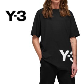 Y-3 ワイスリー チェスト ビッグロゴ Tシャツ HG6093 半袖Tシャツ 黒 メンズ