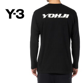 Y-3 ワイスリー オーバーサイズ YOHJIロゴ ロンT HT4734 黒 長袖Tシャツ メンズ