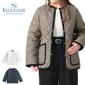 LAVENHAM ラベンハム LAVENSTER ラブンスター クルーネック キルティングジャケット SLJ4192 中綿ジャケット レディース