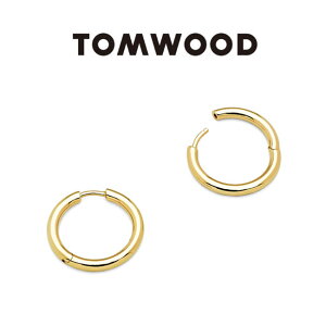 TOMWOOD �g���E�b�h Classic Hoops Medium Gold �S�[���h �N���V�b�N �t�[�v �~�f�B�A�� �s�A�X 100192 �� �C�������O �M�t�g �v���[���g �����Y ���f�B�[�X **