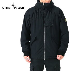 Stone Island ストーンアイランド ガーメントダイ フリースライナー フーデッドジャケット 771541131 黒 メンズ