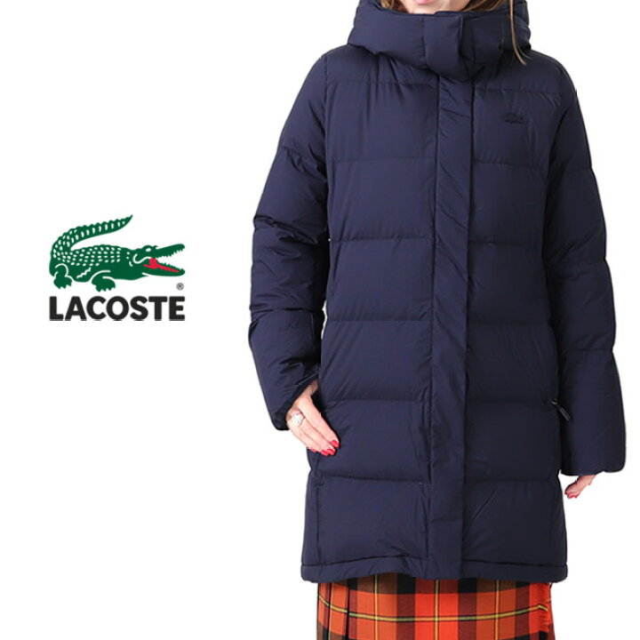 楽天市場】Lacoste ラコステ フード付き ミドル丈 ダウンコート 