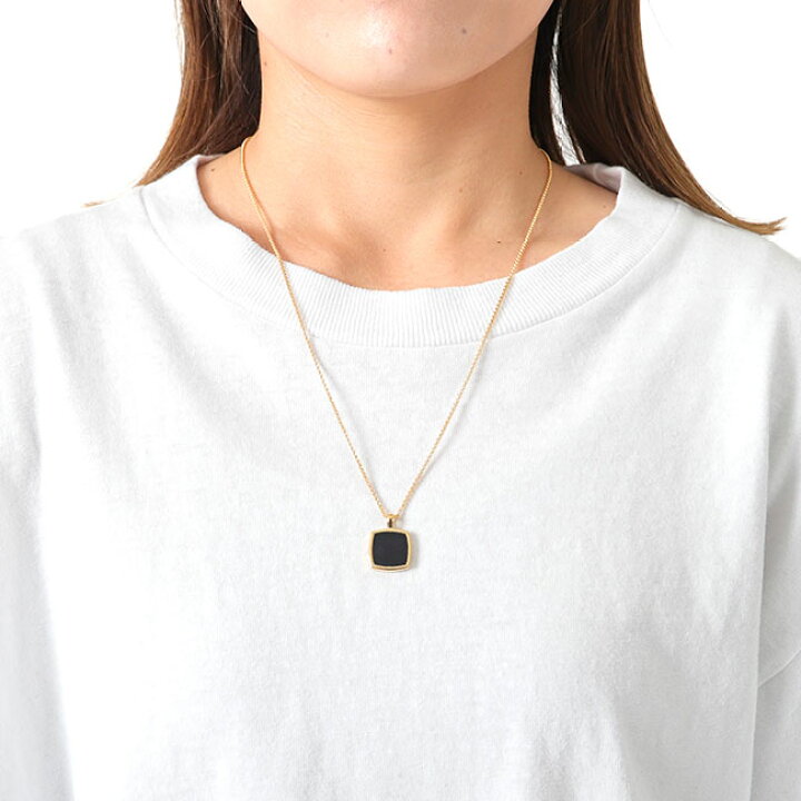 楽天市場】TOMWOOD トムウッド 9K Cushion Pendant Onyx Gold 100363  