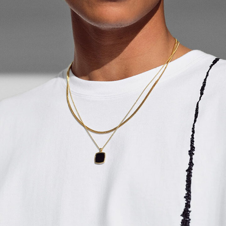 楽天市場】TOMWOOD トムウッド 9K Cushion Pendant Onyx Gold 100363  