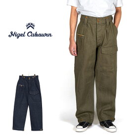 Nigel Cabourn ナイジェルケーボン ブリティッシュアーミーパンツ ルーズデニムパンツ 50030 ジーンズ メンズ