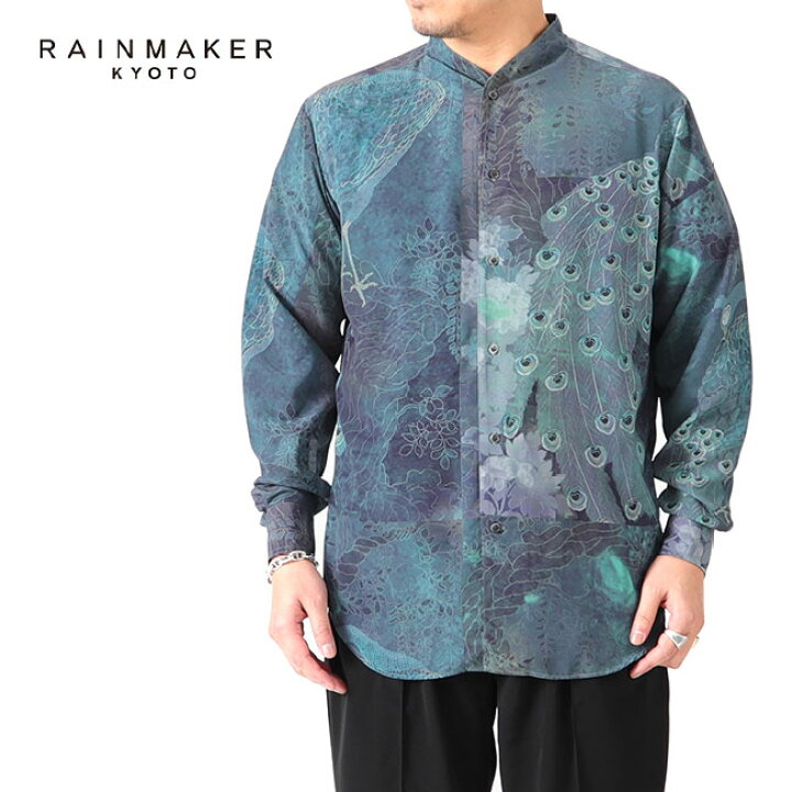 楽天市場】[SALE] RAINMAKER レインメーカー 孔雀柄 ショールカラー 