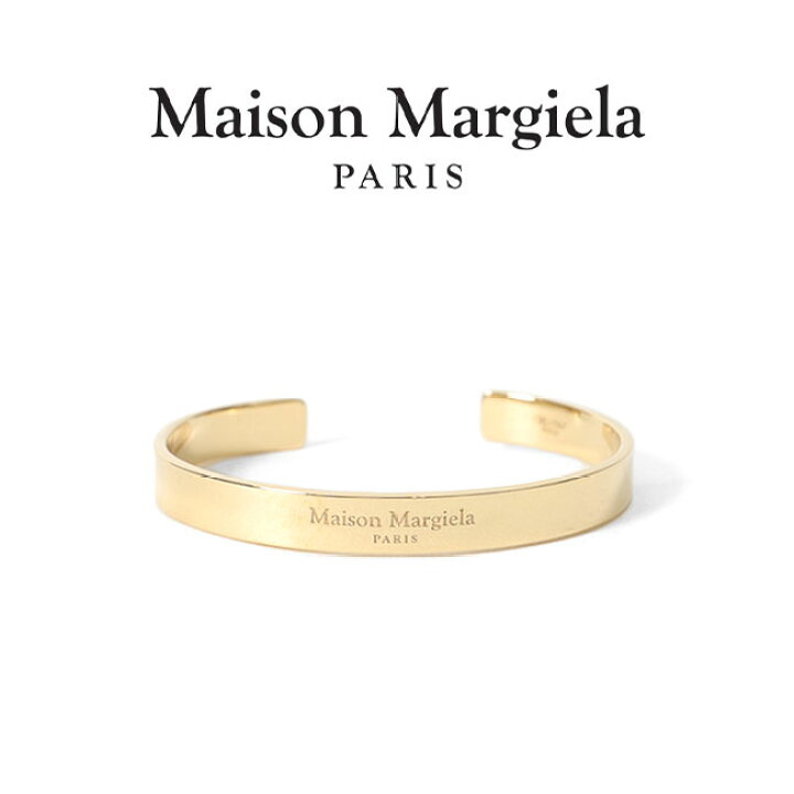 楽天市場】Maison Margiela メゾンマルジェラ シルバー ロゴ バングル 