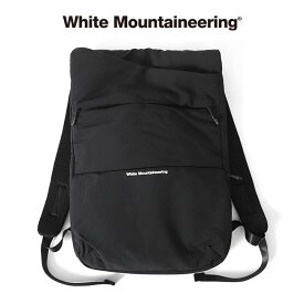 White Mountaineering ホワイトマウンテニアリング ナイロンタッサー バックパック WM2371803 黒 リュック ギフト プレゼント