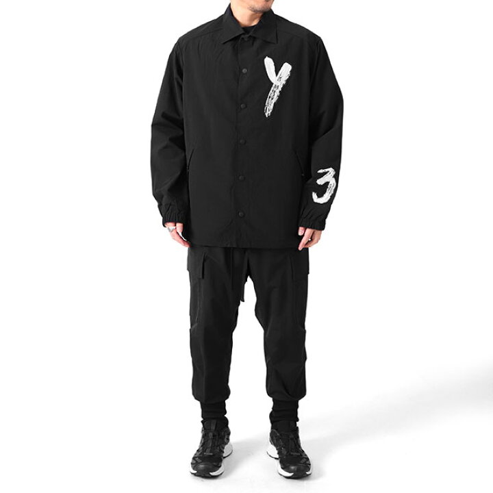 楽天市場】Y-3 ワイスリー オーバーサイズ ブラッシュロゴ コーチ 