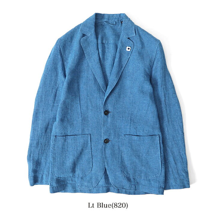 楽天市場】LARDINI ラルディーニ リネン 2B テーラード シャツ 