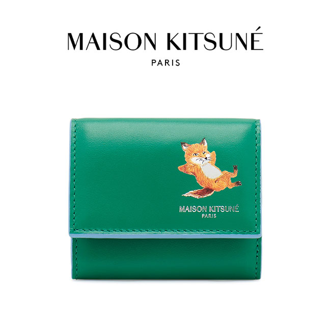 楽天市場】Maison Kitsune メゾンキツネ チラックスロゴ レザー 3