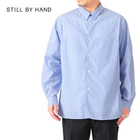 STILL BY HAND スティルバイハンド ストライプ レギュラーカラーシャツ SH00221 長袖シャツ メンズ