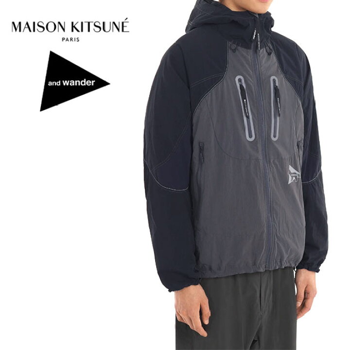 楽天市場】and wander × Maison Kitsune アンドワンダー メゾンキツネ 