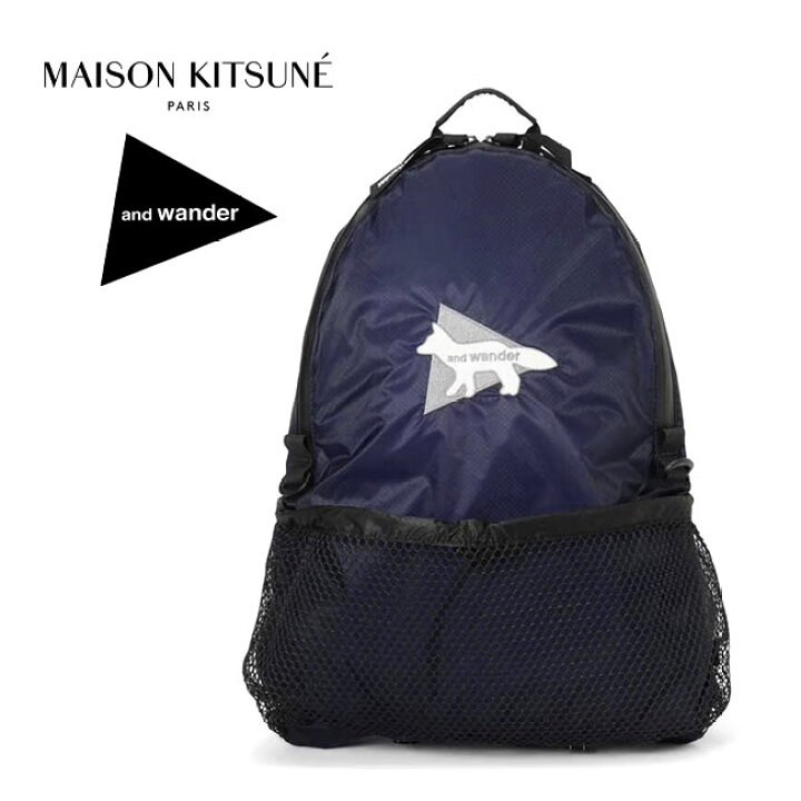 楽天市場】and wander × Maison Kitsune アンドワンダー メゾンキツネ 