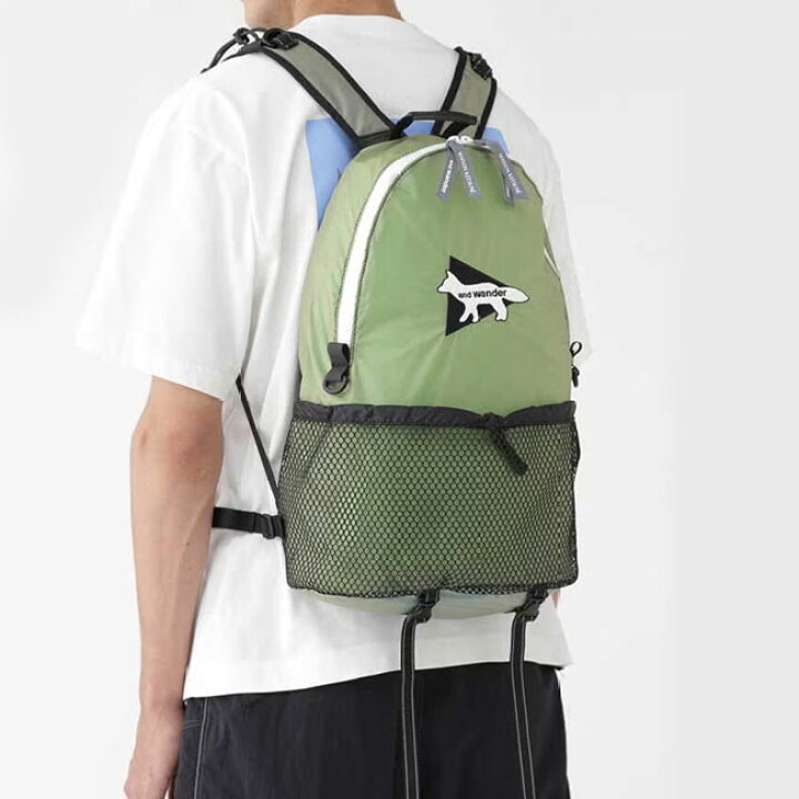 楽天市場】and wander × Maison Kitsune アンドワンダー メゾンキツネ 