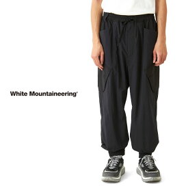 [TIME SALE] White Mountaineering BLK ホワイトマウンテニアリング ワイド カーゴ ジョガーパンツ BK2371402 黒 メンズ