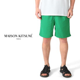 Maison Kitsune メゾンキツネ フォックスヘッドロゴ スイムショーツ IM03101WA0016 ショートパンツ 水着 メンズ