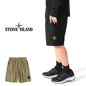 Stone Island ストーンアイランド バミューダ イージー カーゴショーツ 7815L1003 黒 ショートパンツ メンズ