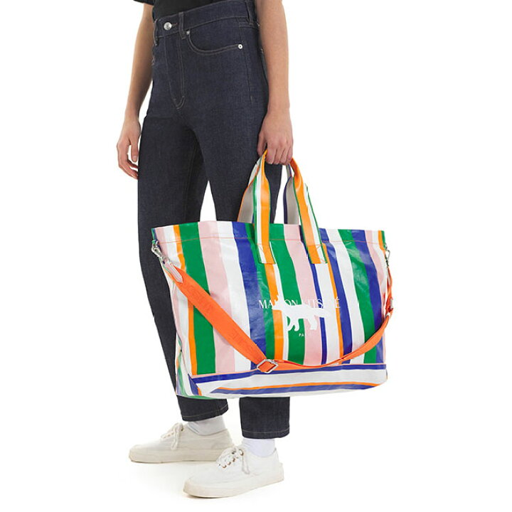 楽天市場】Maison Kitsune メゾンキツネ マルチストライプ フォックス 