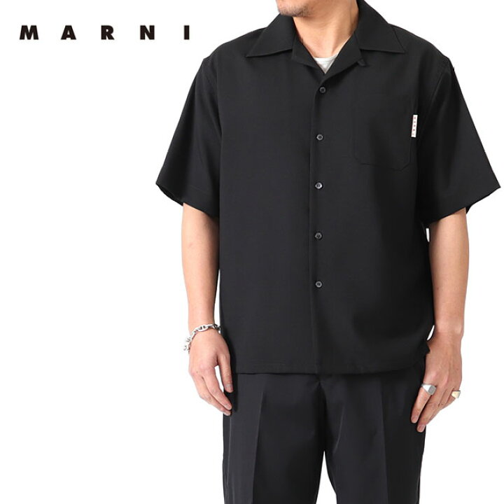 楽天市場】MARNI マルニ トロピカルウール オープンカラー ボーリング 