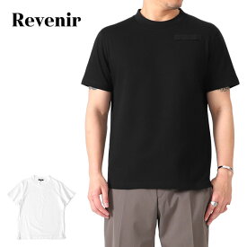 REVENIR リブニール スビンギザコットン クルーネック Tシャツ INT-001 黒 白 半袖Tシャツ メンズ