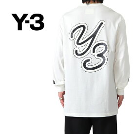 Y-3 ワイスリー グラフィックロゴ ロンT IQ2146 IQ2147 黒 白 長袖Tシャツ メンズ