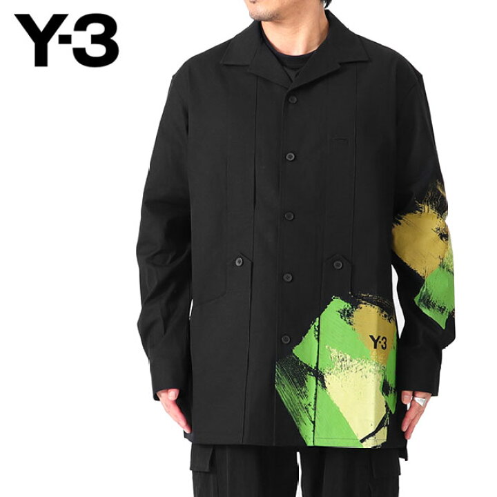 楽天市場】Y-3 ワイスリー グラフィックプリント ワークシャツ IP7948  