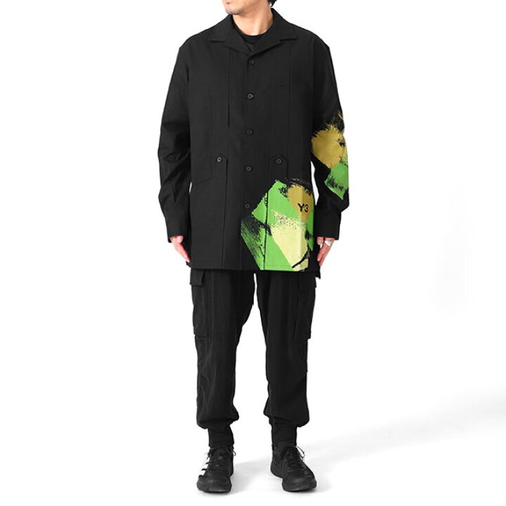 楽天市場】Y-3 ワイスリー グラフィックプリント ワークシャツ IP7948 