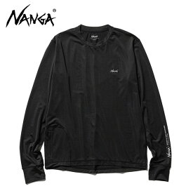 NANGA ナンガ ラッシュガード ロゴ ロンT NW2221-1G506 UVカット 長袖Tシャツ カットソー メンズ