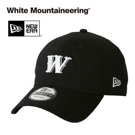 White Mountaineering × NEW ERA ホワイトマウンテニアリング ニューエラ コラボ 9THIRTY Wロゴ 6パネルキャップ WM2373809 黒 帽子 メンズ レディース