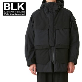 BLK White Mountaineering ホワイトマウンテニアリング ゴアテックス プリマロフト レイヤードジャケット BK2373202 黒 中綿ジャケット メンズ