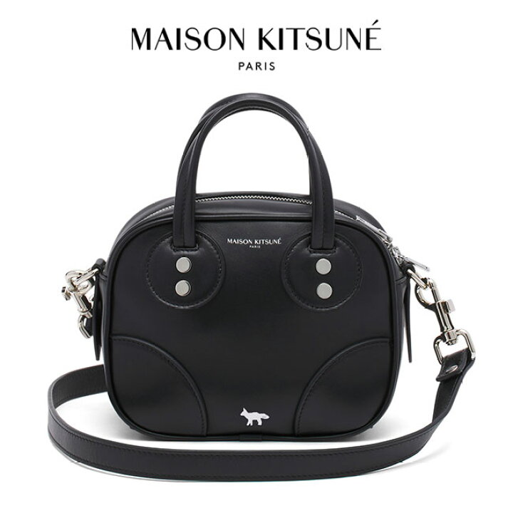 楽天市場】Maison Kitsune メゾンキツネ レザー ショルダー カメラ 