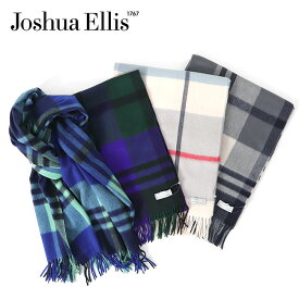 Joshua Ellis ジョシュアエリス プライマリーブラックウォッチ チェック柄 カシミア 大判ストール マフラー メンズ レディース