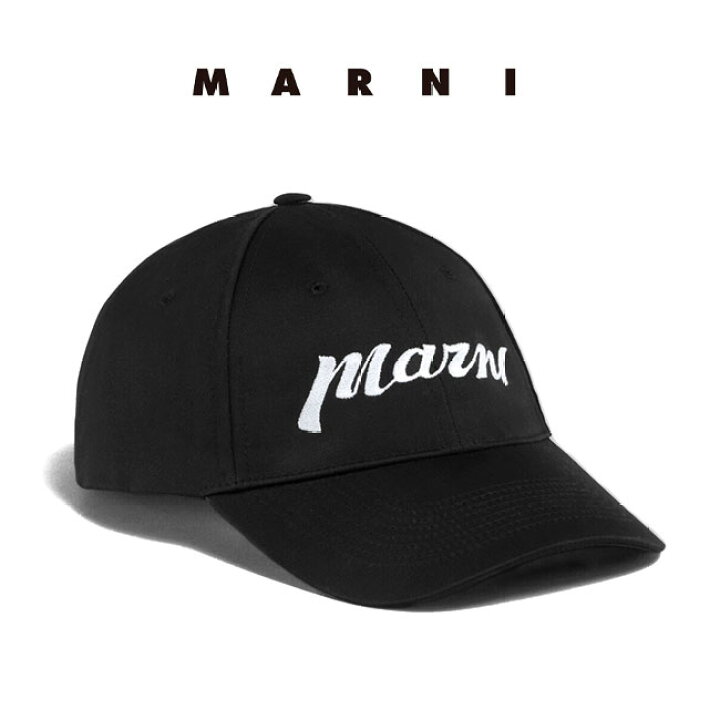 楽天市場】[TIME SALE] MARNI マルニ コットンツイル 刺繍ロゴ 6パネル  