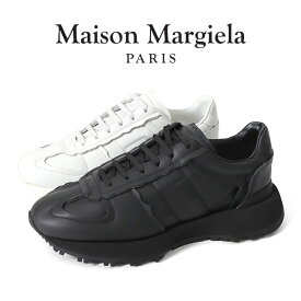 [SALE] Maison Margiela メゾンマルジェラ 50-50 カーフスキン レザースニーカー S57WS0473 P534 厚底 白 黒 シューズ メンズ