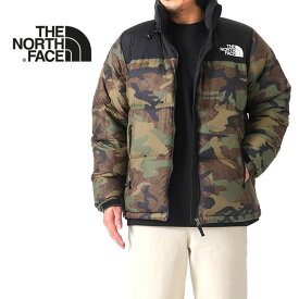 THE NORTH FACE ノースフェイス ノベルティ カモフラージュ柄 ヌプシ ダウンジャケット ND92336 迷彩 フード内蔵 メンズ