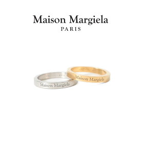 Maison Margiela メゾンマルジェラ ロゴ リング SM1UQ0080 SV0158 指輪 ゴールド シルバー メンズ レディース ギフト プレゼント