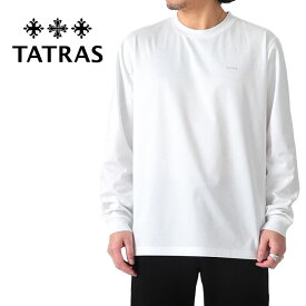 TATRAS タトラス SICADO シカード ロゴ ロンT MTAT24S8196 黒 白 長袖Tシャツ メンズ