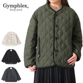 GYMPHLEX ジムフレックス キルトダウン カラーレスジャケット GY-A0431 NYM 中綿 ノーカラー インナーダウン レディース