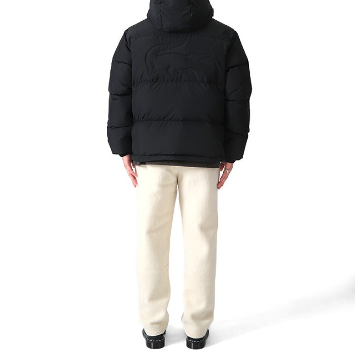 楽天市場】LACOSTE ラコステ バックロゴ モノトーン フード付き ダウン  