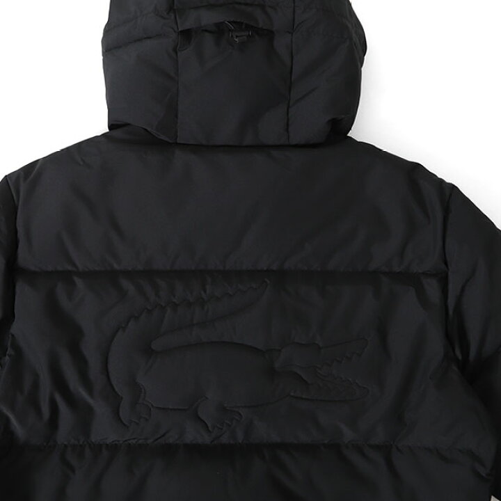 楽天市場】LACOSTE ラコステ バックロゴ モノトーン フード付き ダウン 