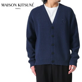 Maison Kitsune メゾンキツネ フォックスヘッド コットンリブ カーディガン MM00506KT1098 メンズ