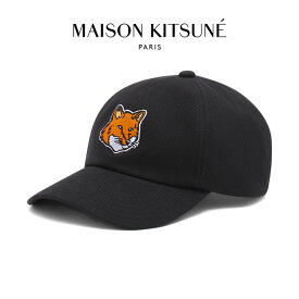 Maison Kitsune メゾンキツネ 6パネルキャップ MM06103WW0096 帽子 黒 メンズ レディース ギフト プレゼント
