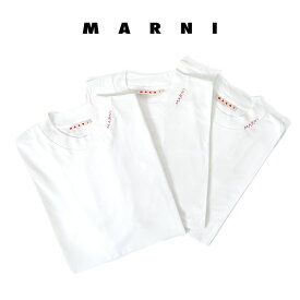 MARNI マルニ オーガニックコットン 3P パックTシャツ HUMU0223X3 UTCZ68 3枚入り 白 半袖Tシャツ メンズ レディース